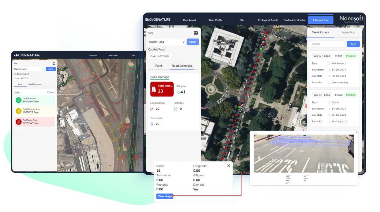 AI powered road damage detection and infrastructure monitoring system