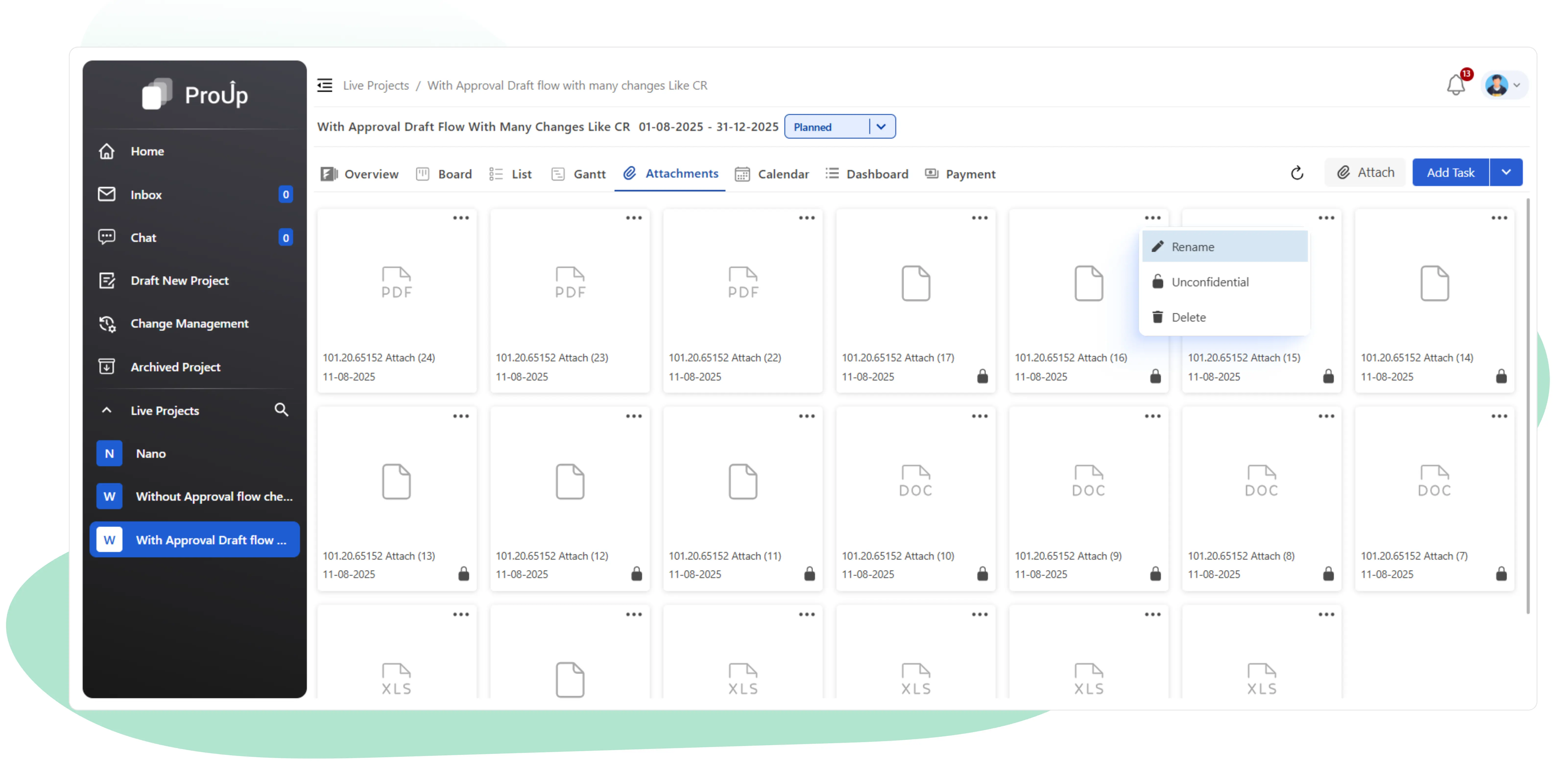 Secure document management with restricted access and confidentiality controls