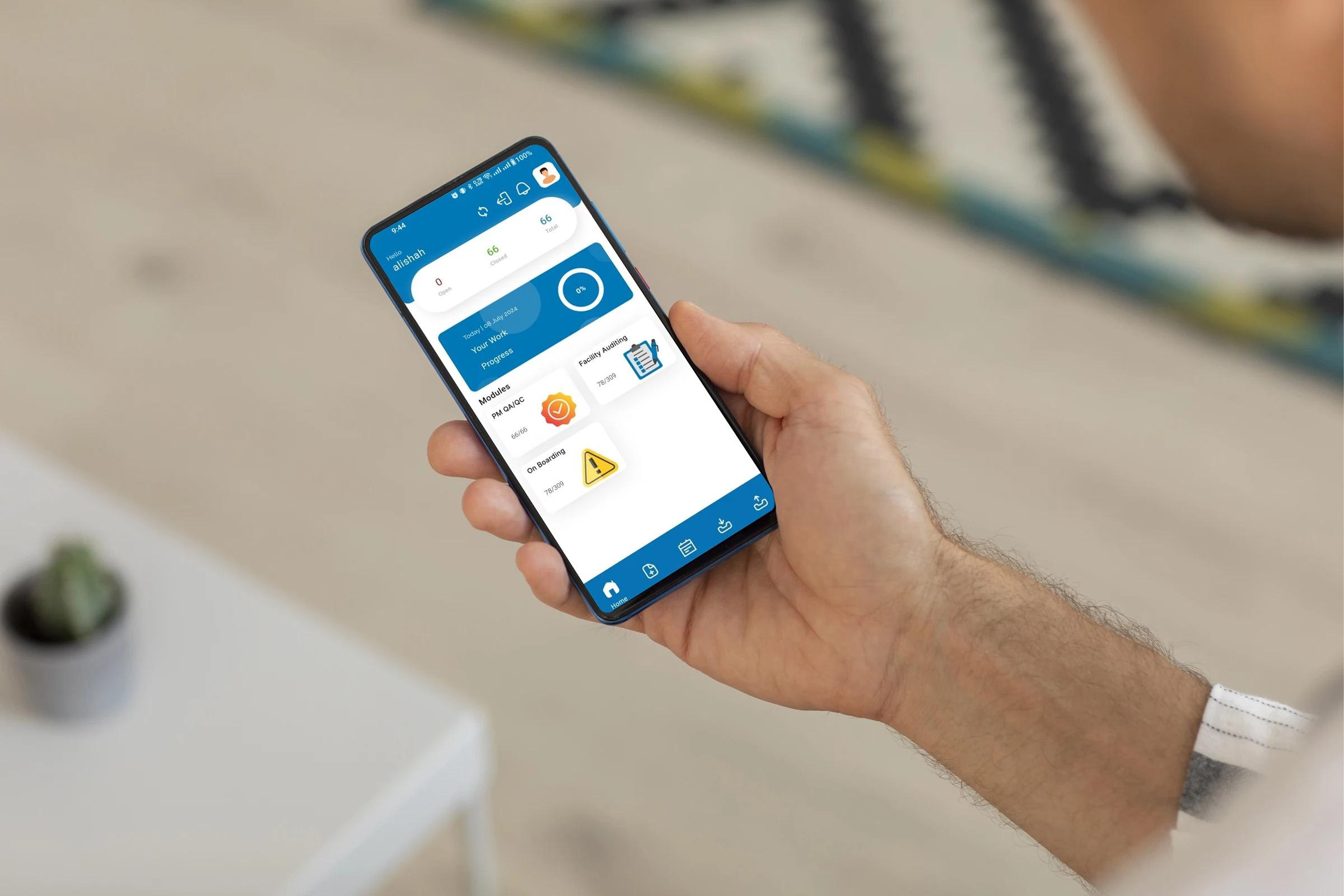 SmartFM supervisor mobile application for facility audits QAQC inspections and project onboarding