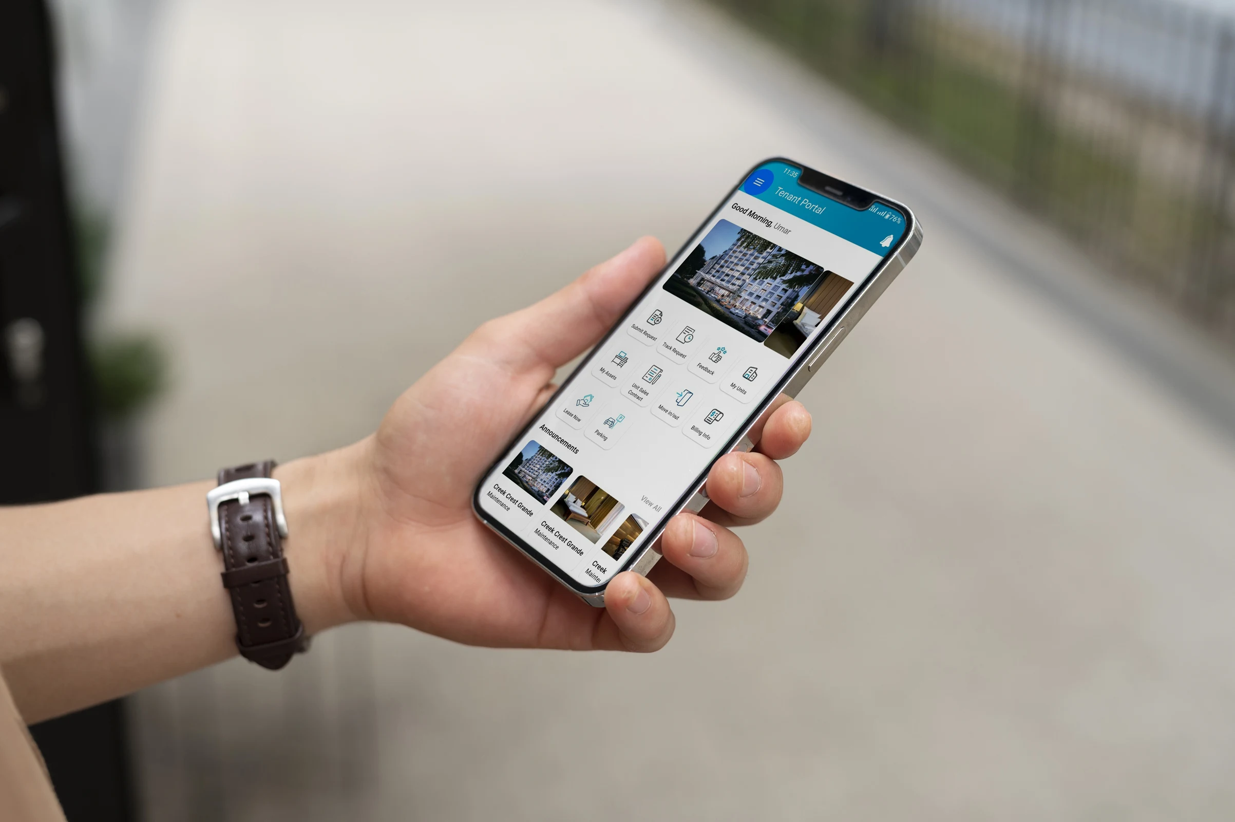 SmartFM tenant self service portal for submitting complaints and tracking facility requests